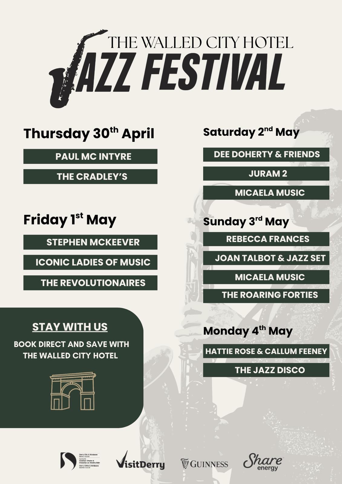 Live jazz music in Derry